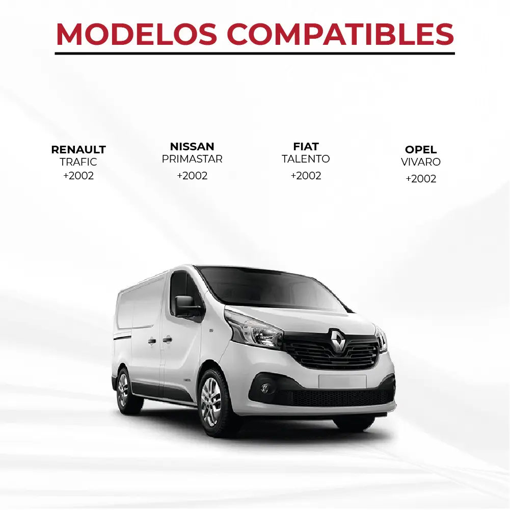 Cama Delantera para Renault Trafic, Opel Vivaro, Nissan Primastar y Fiat Talento (+2002) - Imagen 7