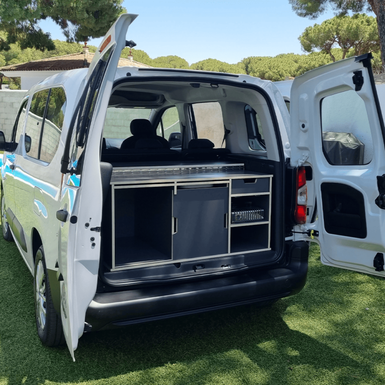 Mueble Kit Camper para furgoneta Peugeot Rifter y Partner, Opel Combo, Toyota Proace City, Citroën Berlingo y Fiat Doblò – Quality Camper - Imagen 6