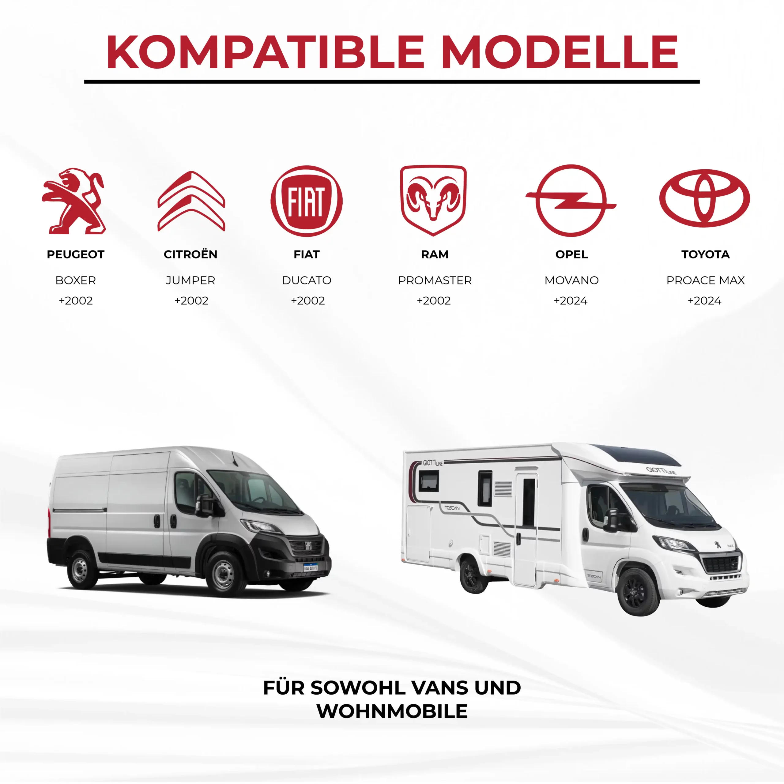 Vorderbett für Fiat Ducato, Boxer, Jumper, Proace Max, Movano (+2002) – Bild 7