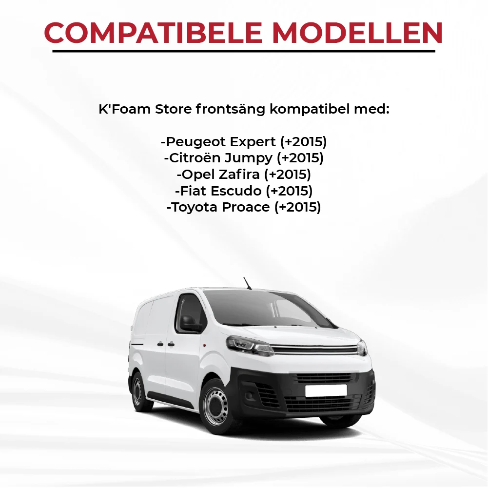 Voorbed voor Peugeot Expert en Traveller - Citroën Jumpy en SpaceTourer - Opel Zafira (+2015) - Afbeelding 7