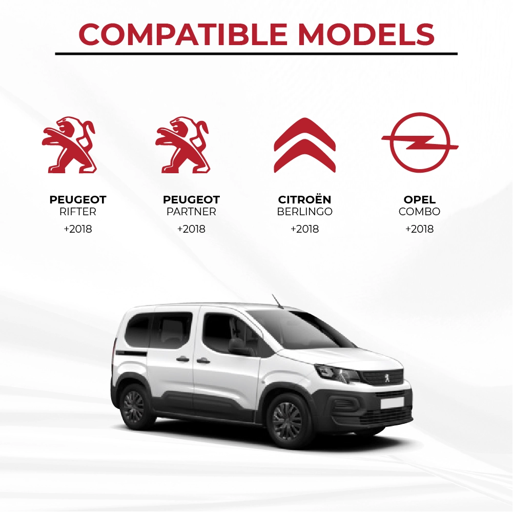 Front bed for Peugeot Rifter / Partner (from 2018) - Image 8
