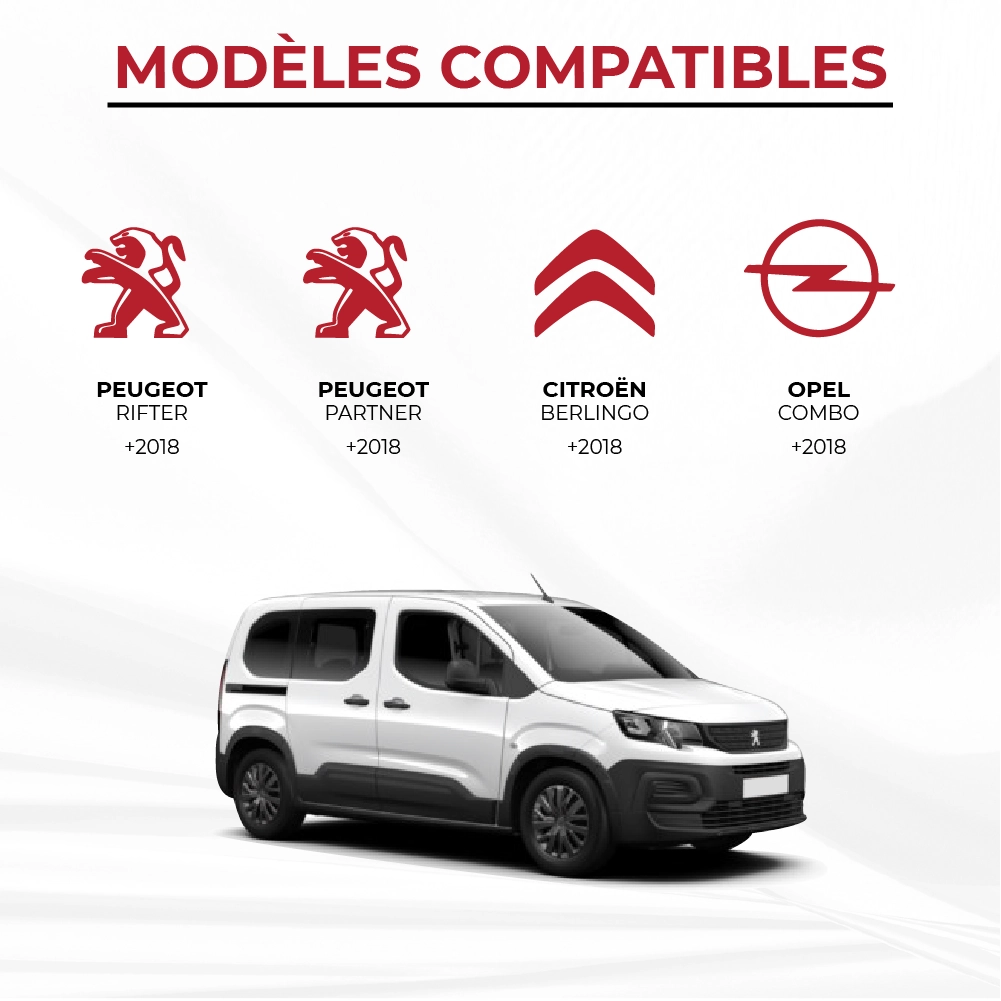 Lit avant pour Peugeot Rifter / Partner (+2018) – Image 8
